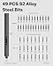 HOTO 25+24 Extra S2 Steel Bits Electric Precision Screwdriver Set, Magnetic Storage, Max. 3 N.M, 170 RPM, USB-C Rechargeable, Mini Electric Screwdriver for Phone, Laptop, Camera Repair