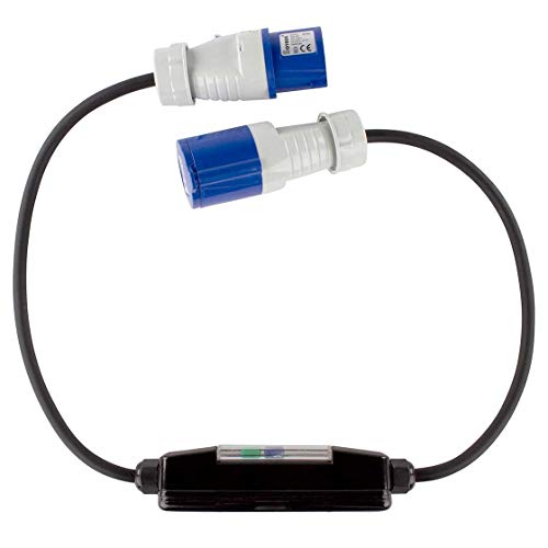 Preisvergleich Produktbild CEE Fehlerstromschutzschalter, Schutzschalter zum erkennen von Stromlecks, für Wohnmobil, Wohnwagen etc. Kabel aus Neopren, Spritzwasserschutz
