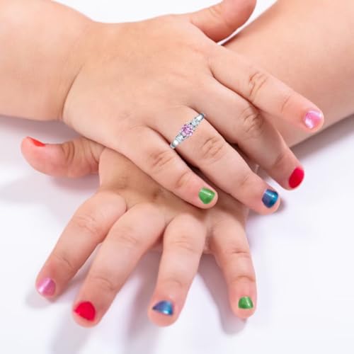 Classic Birthstone Rings for Girls Women Size 1-10 Cubic Zirconia Stainless Steel Birthday Mother's Ring Daughter Gifts Dainty Ring Jewelry2