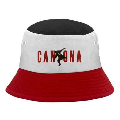 fan originals United Colours Tricolour Black White Red Cantona Bucket Hat L/XL
