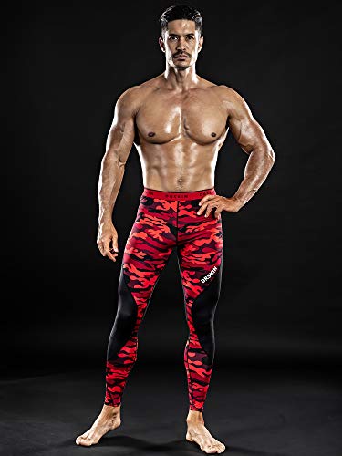 Image of DRSKIN Men's Compression Pants (5 /4 /3 Pack) Quick Dry Tights Leggings Sports Baselayer Running Gym Workout