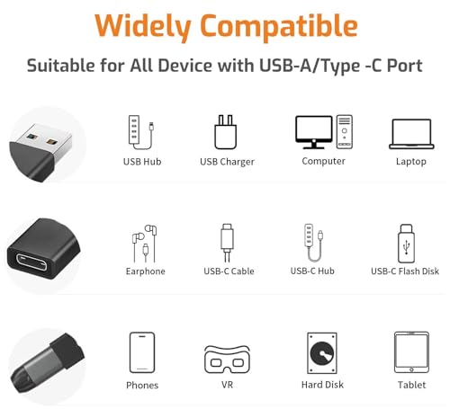 Image of REDWIND USB3.1 Male to Type-C Female Adapter Charge Phone with Old USB-A Charger 10Gbps Support Phone 14 13 12 11 Pro /Mini /Promax iPad Samsung Galaxy S25 to S20 Series One Plus & Other Model