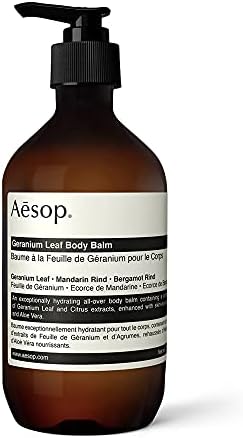 Aesop Geranium Leaf Body Balm | 500mL/16.67oz | Paraben, Cruelty-free & Vegan