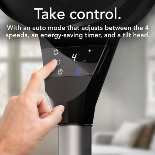 Image of Vornado 6803 OSC Whole Room Pedestal Circulator with Oscillation, Included Remote, 35-44 inch Adjustable Height, Timer, Aromatherapy with Included Scent Pads, 4 Speed Settings, Easy-Clean Removable Grille