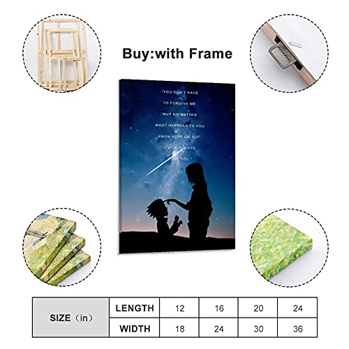 Poster di Anime Itachi &Sasuke su tela e stampa