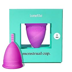 Lunette Menstrual Cup - Violet - Reusable Model 2 Menstrual Cup for Heavy Flow