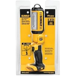 DEWALT 20V MAX LED Work Light, Rechargeable Flashlight, Pivoting Head, Bare Tool Only (DCL050)
