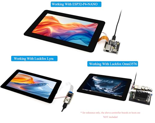 Image of 7inch DSI Capacitive Touch Screen Compatible with Raspberry Pi 5 /4B /3B+ /3B /RK3506-Lyra /RK3576 /ESP32-P4, 720x1280 IPS Display, 10-Point Touch, Anti-Fingerprint Process
