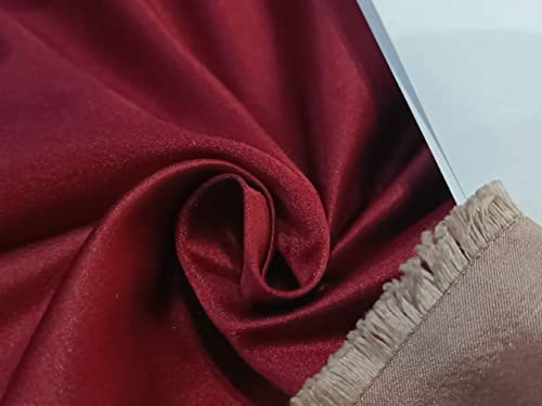 Tissu Soies Silk Dutchess Maroon pour votre garde-robe de créateur