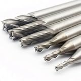 Fräser aus gehärtetem Hochgeschwindigkeitsstahl mit 4 Nuten, 6 Stück für verbesserte Leistung