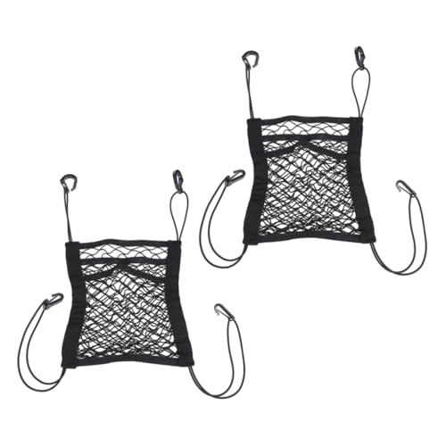 Unomor Car Accessories Purse Holder Elastic Net Pocket for Car Seats Vehicle Seats Net Bag