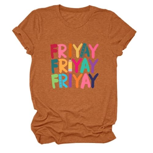 Friyay Shirt Funny Teacher T-Shirt for Women Teachers Life Tee Friday Weekend Tee Back to School Apparel2