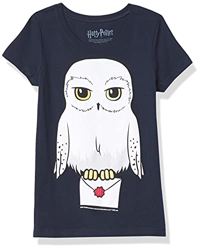 Harry Potter Anime Hedwig Mail Girl's Solid Crew Tee