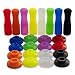 Silicone Tips for Stainless Steel Straws | Set of 8 x 6mm Multi-colored Anti-burn Safety Straw Tips and Anti Rattle Grommets | FDA approved Food Grade, 8 colors, Fits Steel Straws for 20/30oz Yeti