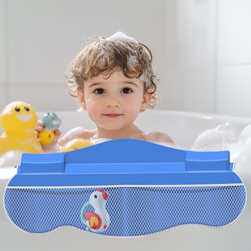 Protection contre l'eau de douche et rangement mural avec poches de jeu - 4