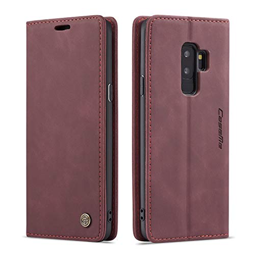 Coque cuir de style rétro Samsung S9 Plus finitions premium