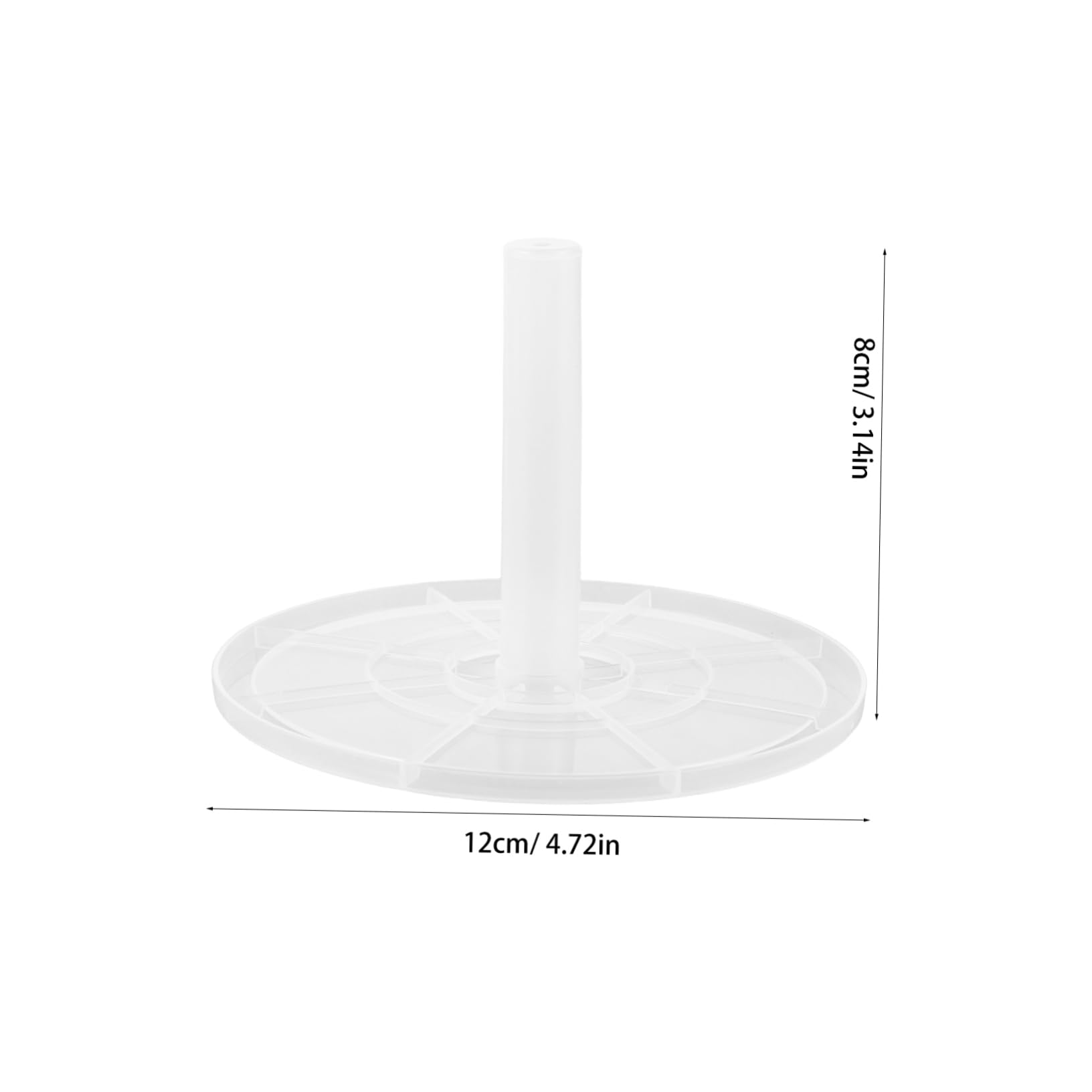 10pcs Empty CD Dvd Spindle Box - Dvd Storage Bucket - Clear CD Holder - Disc Plastic Column Bucket Containers