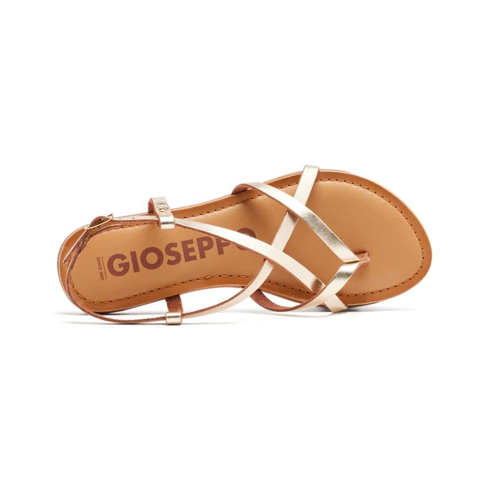 GIOSEPPO Sandalias Blancas Estilo Romana Mujer