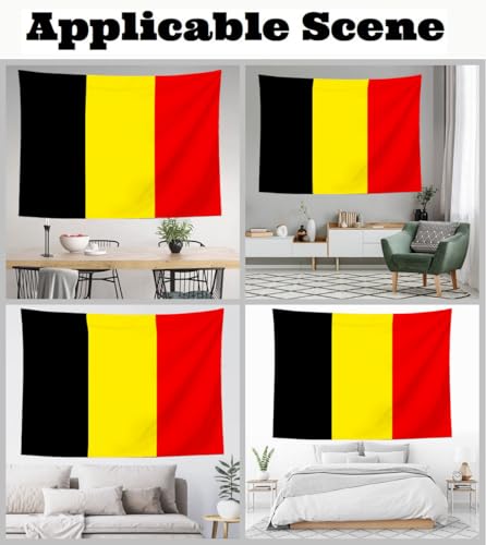 Tapisserie drapeau belge pour salon et décoration murale de chambre - 5