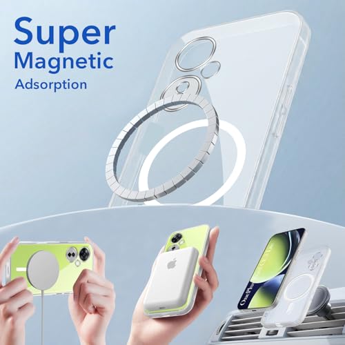 Image of Jkobi Lifetime Anti-Yellow MagSafe Compatible Clear Back Cover Case for OnePlus Nord CE 3 Lite (Sleek Hard Crystal | Shockproof and Camera Protection)