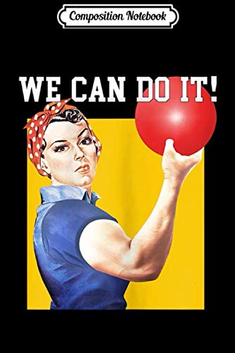 Composition Notebook: Womens JFD Rosie The Bowler Funny Bowling For Womens Journal/Notebook Blank Lined Ruled 6x9 100 Pages