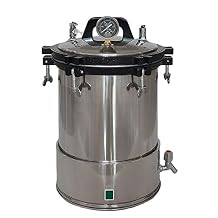 18L/24L Portable Stainless Steel High Pressure Autocalve Electric Heating Steam Sterilizer 24L