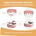 Partial Dentures - Dentures for Missing Teeth & Gaps - Lightweight & Unbreakable Replacement Teeth for Men & Women (2 Teeth)