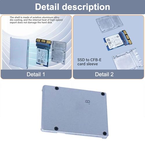 Adaptateur carte Type B boîtier aluminium de précision mécanique - 2