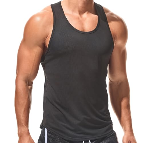 Camiseta sin mangas AIMPACT para hombre y entrenamiento de culturismo con espalda en Y
