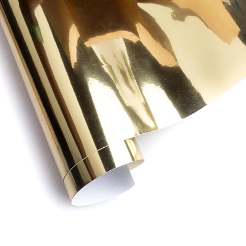 Image of Itsy Bitsy Vinyl Metallic Gold 12inch X 2ft 1 Roll | for Home Kitchen Countertop, Cabinet Furniture, Oil Proof, Table Top, Wall, Car Wrap Sheet, Wallpaper, Waterproof Vehicle Sticker