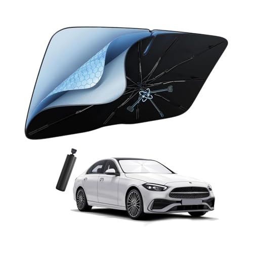 BIXUAN W206 Windschutzscheiben Sonnenschutz Kompatibel mit Mercedes Benz C-Klasse W206 2021-2025 Regenschirm Auto-Frontscheibe Sonnenschirm Frontscheibe Sonnenblende Wärmeisolierung Faltbar UV-Schutz BIXUAN W206 Windschutzscheiben Sonnenschutz Kompatibel mit Mercedes Benz C-Klasse W206 2021-2025 Regenschirm Auto-Frontscheibe Sonnenschirm Frontscheibe Sonnenblende Wärmeisolierung Faltbar UV-Schutz