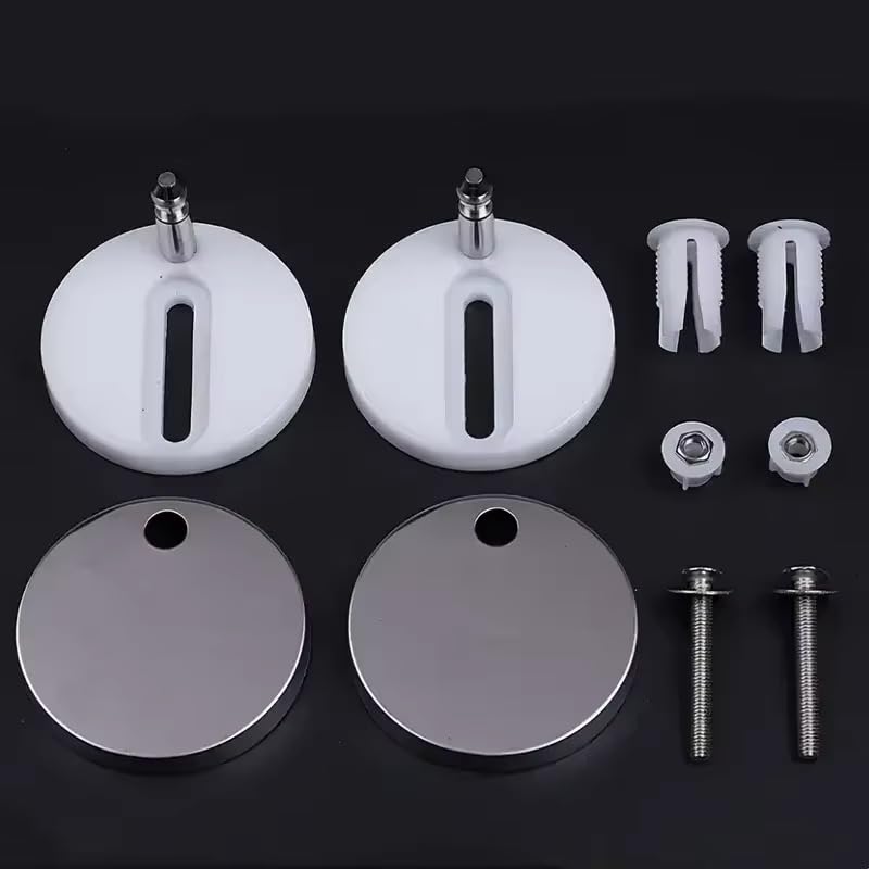 2Pcs/Set Universal Toilet Seat Connector Fix Hinge Stainless Steel Fitting Replacement Fixings Screws Pin Bathroom Accessories
