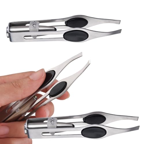 Pinza para cejas, depilación fina, depiladora precisa con luz, recortadora de vello facial para cejas, pestañas, para abuela, mamá, esposa, novia, niñas