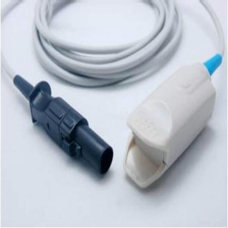 AETOOL - Improv - Compatible For NOVAMETRIX 660-940 7Pin Adult FingerClip Spo2 Sensor Pulse Oximetry Spo2 Probe TPU