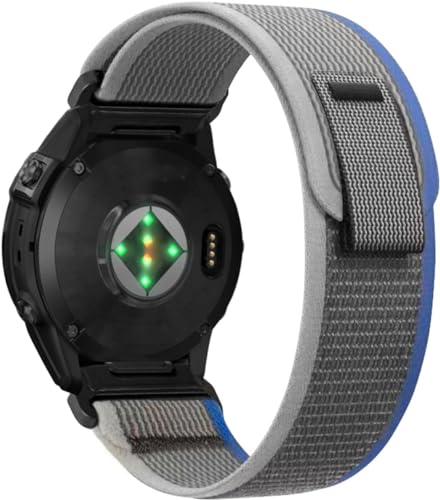 Image of Zitel Band Compatible with Garmin Fenix 8 AMOLED 47mm, Fenix E /7 /7 Pro, 6 /6 Pro, 5 /5 Plus, Forerunner 970 /965 /955, Epix Pro Gen 2 47mm - QuickFit 22mm Nylon Sport Strap