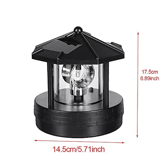 Solar Beacon Light LED Garden Lighthouse