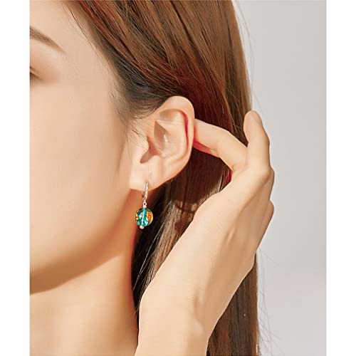 Boucles d'oreilles vert argent : cadeau idéal de mariage - 2