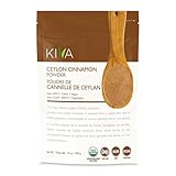 Kiva Organic Ceylon Cinnamon Powder, Pure Ceylon Cinnamon from Sri Lanka - 10 oz | Vegan, Non-GMO, USDA Organic, RAW, Gluten-Free, Support Healthy Heart and Blood Sugar Levels, Reduced Joint Pain