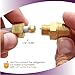 Ice Maker Water Line Brass Tube Fitting, 3/8