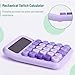 Mr. Pen- Mechanical Switch Calculator, 12 Digits, Large LCD Display, Purple Calculator Big Buttons