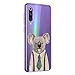 Oihxse Compatible pour Sony Xperia 5 Coque Ultra Fine Transparente TPU Silicone Doux Protection Housse Motif/Exact Fit/Souple pour Sony Xperia 5(Paresse A2)