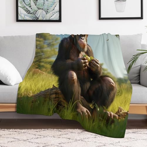 Jeté flannel singe de qualité supérieure couverture durable pour fauteuil - 3