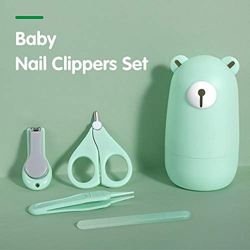 Mostop Baby Nail Clippers Kit Manicure Set 4 in 1 Care Tools Pedicure Kit Baby Nail Clippers, Scissors, Nail File… – Bild 6