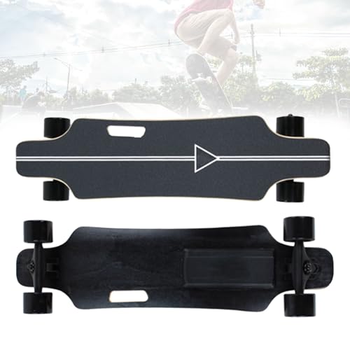 Zowdrix Skateboard Elettrico, Longboard A Quattro Ruote con Due Motori da 350 W, modalità A 4 velocità, Impermeabile,...
