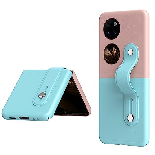 Coque Huawei P50 Pocket cuir antichoc avec sangle portable PC