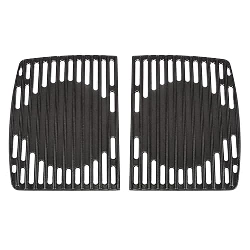 Denmay 32 x 48 cm Gusseisen Grillrost für Enders Urban, Urban Pro, Explorer, Explorer Pro Gasgrill, Massives Gussrost Zubehör, Grillrost Ersatzteile für Enders Gasgrill, 2 Stück