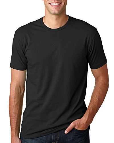 Next Level NL3600 100% Cotton Premium Fitted Short Sleeve Crew Black X-Large (5 Pack)