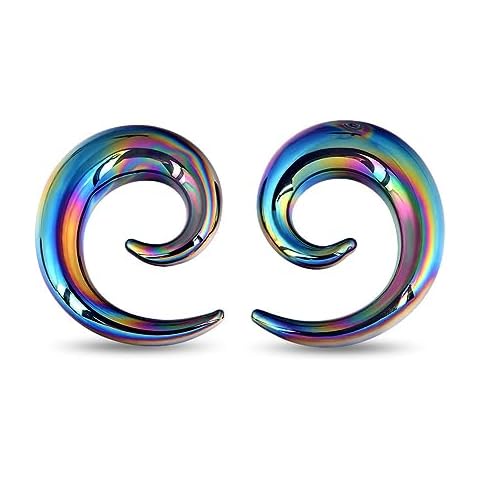 Longbeauty Écarteurs en verre spirale Cover