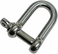 Vista 5 de 10 pieza 5/32" Cadena D Grillete de acero inoxidable con tornillo Pin 150 Lb