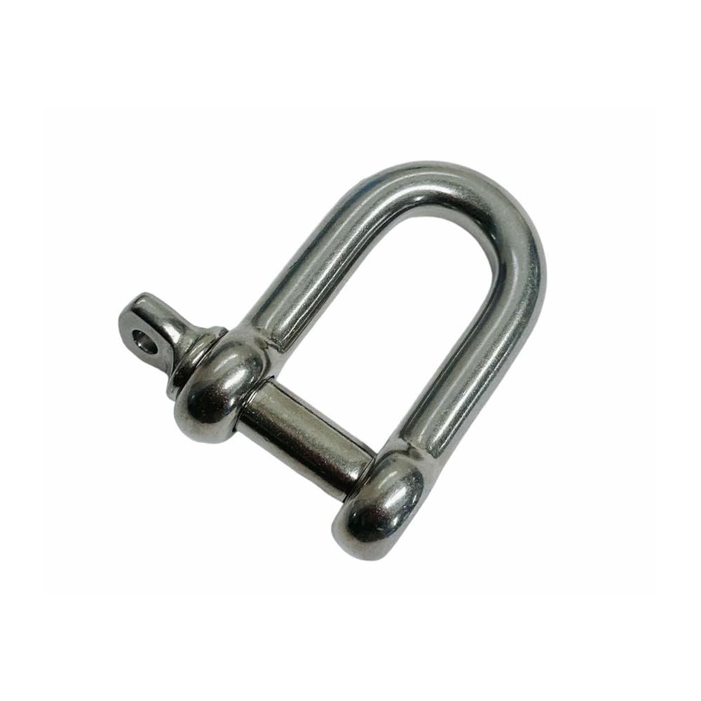 5 PC 5/16" Screw Pin D Shackle Stainless Steel Rigging Marine